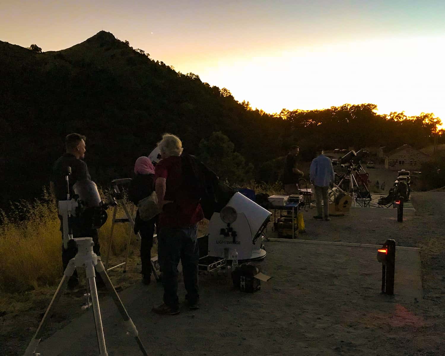 Telescopes on a public program night
